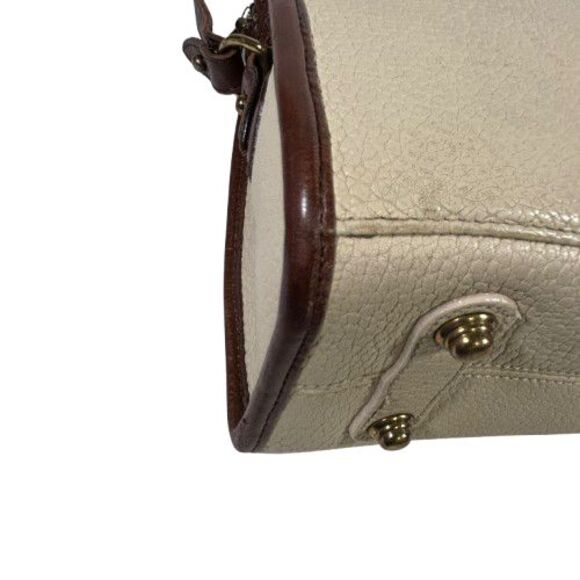 Dooney Bourke All Weather Leather Bone Brown Satchel Handbag Shoulder Bag Purse - Picture 13 of 16